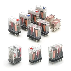 Custom Remote Control Electric Power Relay DC 12V AC 220V DIN Rail 14 Pin Relay