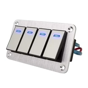 Custom logo 12V Dual LED 5 Pin on OFF Rocker Switch for Car Boat Marine 4X4 4WD