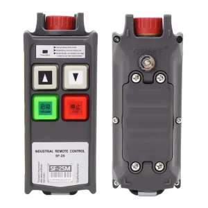 Customizable 2 Buttons Single Speed Crane Remote Control Wireless With Lock Long Distance Wireless Switch
