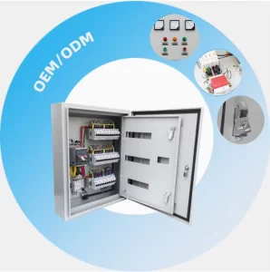 Customizable 304 Stainless Steel Power Distribution Box Complete Set Low Voltage IP4X 65 Protection RAL7035