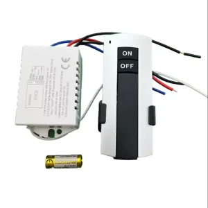 Customizable Gray Black One Touch Highly Sensitive Wireless IP65 Rated 30 100m Range 10A 220V RF Remote Control Switches