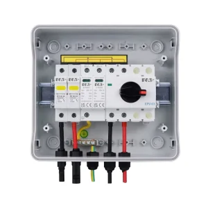 Customizable Photovoltaic Waterproof Box Low Voltage Outdoor Distribution Box 1 in 1 out ABS Material Distribution Equipment