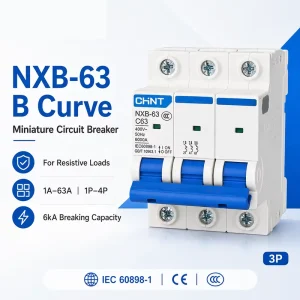 Customization Available CH INT NXB 63 Series MCB 1A 2A 3A 4A 6A 10A 16A 20A 25A 32A 40A 50A 63A Miniature Circuit Breaker