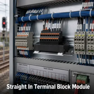 Customized 10 in 10 Out Push in Terminal Block Module 0.2-1.5mm² 300V for Railway Signaling Generator and UPS Backup