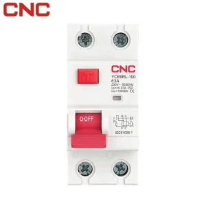 Customized 2 Pole 230V/400V Plastic Mini Earth Leakage Circuit Breaker RCCB for Electronic Equipment Manufacturer Direct