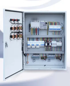 Customized Complete Set Cold Rolled Steel Distribution Box Small Three phase Four wire Household Lighting Control Panel IP54
