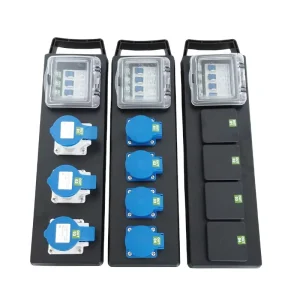 Customized European Power Output Electricical Wall Mounted Strip Style Portable Power Distribution Board Box 63A Equipment