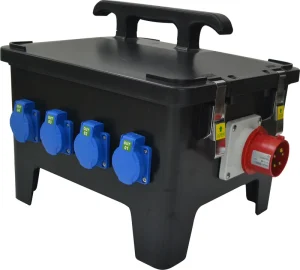Customized Industrial Distribution Board with Plug and Socket J&h jiahui JH-DD-24 ABS+PC Black IP44