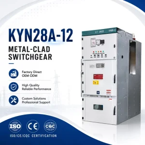 Customized KYN28A 12 12KV High Voltage Switchgear Metal clad Indoor Power Distribution Cabinet Withdrawable Switchgear Box