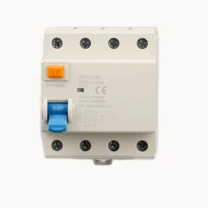Customized Miniature Circuit Breaker HYL6-100 RCBO Short Circuit Protection PA66 CE Certified 6KA Breaking Capacity 230V Din