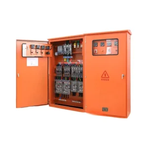 Customized Orange Outdoor Power Distribution Cabinet 380V Mccb Main Switch Power Distribution Box Electric Panel