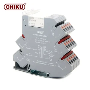 Customized Slim Relay 24V PLC Industrial Control Relay Socket 6.22mm Thickness Screw Type Low Power Din Rail