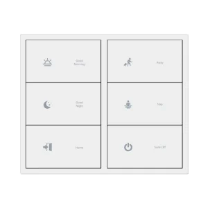 Customized US Standard WiFi 3.0 for ZigBee Push Button App Remote Control PC Material Wall Light Switch for Smart Home & Hotel