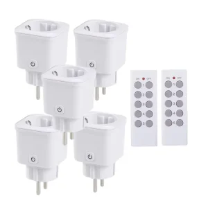 Customized logo European Standard Remote Control Appliance Switch Outlet 30m Range Long Distance Control Smart Plug