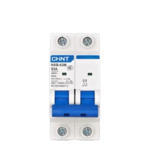 D Type Air Switch NXB 63A Miniature Circuit Breaker 400V 10kA Breaking Capacity DIN Rail Mounting Copper Thermal Magnetic