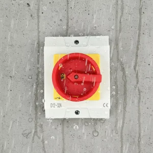 D12-3-32A 3p Red Orange Waterproof IP65 Outdoor Rotary Isolator Switch Isolating Switch ON-OFF Switch 230-440V