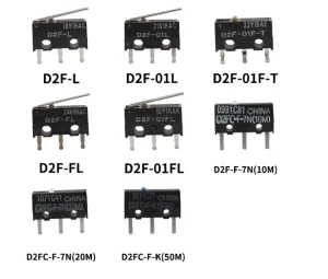 D2F D2F-01 D2F-01FL3 D2F-01L D2F-01L3 D2F-F D2F-L D2F-L-D3 D2F-L3 Mouse Micro Switch SPDT 3A 125V