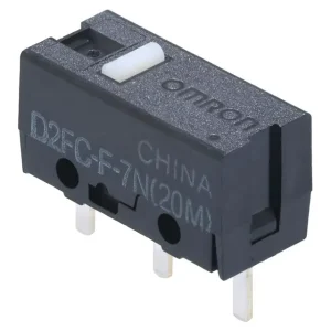 D2FC-F-7N(20M) Switch SNP ACT SPST-NO 0.001A 6V Plugin Limit Switches