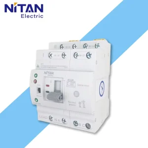 D2R 63A 4P 400V Single Phase 10kA Breaking Capacity Industrial Dual Power Automatic Transfer Switch PC Type Rail