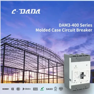 DAM3-400 Molded Case Circuit Breaker 30-55kA Breaking Capacity 400/415V Ui Rated Voltage