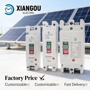 DC 1000V OEM 1P 2P 4P Solar Molded Case Circuit Breaker MCCB Overload Protection Switch Protector for Solar Photovoltaic PV