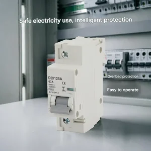 DC 125A 1P 63A 500V DC MCB 6kA 10kA Breaking Capacity Mini Circuit Breaker IEC60947-2 CE for Solar PV Photovoltaic System