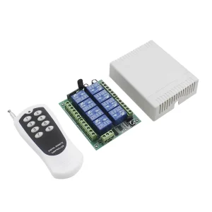DC 12V 24V 8 Channels Relay Module Wireless 433MHz RF Remote Control Switch Transmitter and Receiver Board