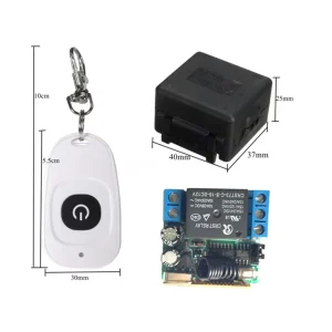 DC 12V Single Channel Relay Module RF Wireless Switch Receiver + Remote Control Transmitter DIY Kit