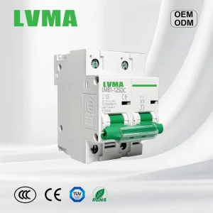 DC 1P-4P 63A-125A 250V 500V 1000V Copper PA66 Solar PV MCB Circuit Breaker 6kA DIN RAIL LMB1-125DC IEC CE