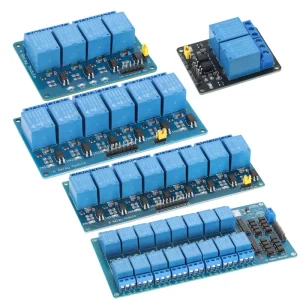 DC 5V 12V 24V 2 4 6 8 16Channel Optocoupler Isolated Relay Module Low Level Trigger Control Board