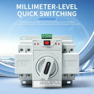 DC AC ATS Automatic Transfer Switch 63A 100A 220V 230V 2P 3P 4P Single Phase Solar Dual Power Changeover Transfer Switch