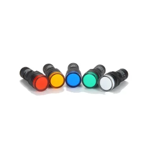 DC/AC Power Indicator Light 16/22mm LED 6V-380V Plastic IP65 Screw Terminal Red/Yellow/Blue/Green/White