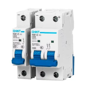 DC Breaker NB1-63DC MCB 1P/2P/3P/4P Protection Circuit Safety Switch Copper 6kA Breaking Capacity 125V-1000V