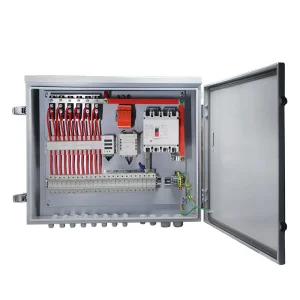 DC Breaker Solar PV Combiner Box Distribution Box 12/16 Strings 1000V IP65 Waterproof RS485 Solar Project Cold Rolled Steel