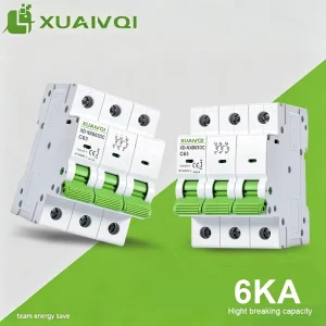 DC Combiner Box Dedicated Micro Miniature Circuit Breaker 3P 750V 6A to 63A DC MCB Solar PV System Protection Miniature Switch