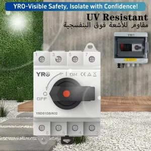 DC Disconnect Switches 600V Electrical Safety Mechanism for Stable Power Control in Home and Industrial Applications