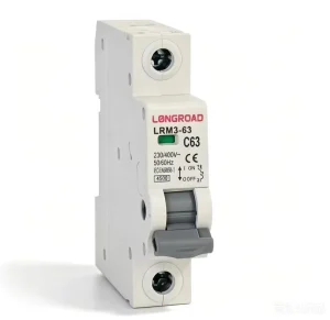 DC MCB 1P 2P 3P 4P Miniature Circuit Breaker PA66 4.5kA Breaking Capacity 400V Rail Mounting for Solar Systems