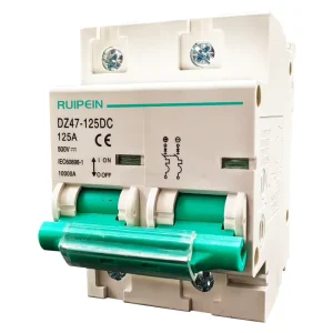 DC MCB DZ47 125A 10KA 1000V Copper PA66 Miniature Circuit Breaker for Solar PV System with CE Certification