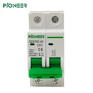 DC MCB Mini Circuit Breaker 6-63A PV Breaker CB DC 500V 1000V
