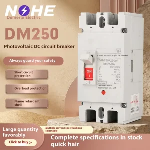 DC MCCB Circuit Breaker 2P/3P/4P 250A 1000V MCCB DC Molded Case Circuit Breaker for Solar Solutions