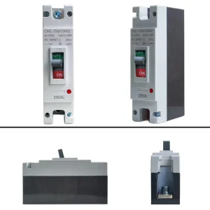 DC MCCB Photovoltaic Solar DC Molded Case Circuit Breaker 1P 2P Air Switch 100A 125A 160A 200A 250A DC 550V 1P DC 250A