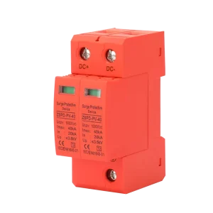 DC Parafoudre Surge Protector Device Thunder Protector Lightning PV 2P 40KA 100V Surge Protective SPD