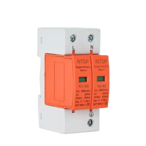 DC SPD 500V 20kA T2 Type Power Surge Protective Device 2P Surge Protector for PV Systems 20kA 40kA Surge Protection