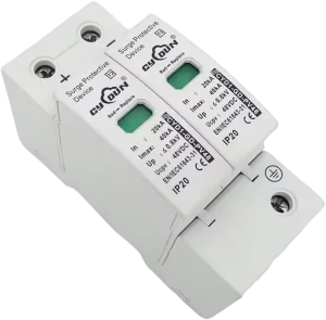 DC SPD Surge Protective Device 1P 2P 40kA 120/240V Lightning Arrester Parafoudre Dc Solaire for Solar PV Systems
