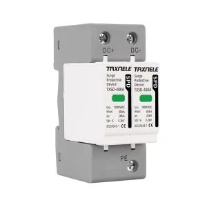 DC SPD Surge Protective Device 600V 800V 1000V 2P 20KA 40KA 60KA Voltage Protector Solar PV Photovoltaic Lightning Arrester