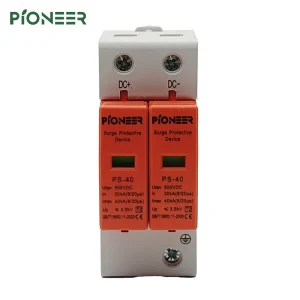 DC Solar PV Surge Protection Device 40kA T2 Type with 1000V Rated Voltage for Lightning Protection in Solar Systems