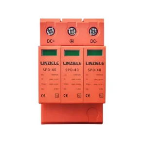 DC Surge Protective Device T2 Type 3P 40KA 1000V Lightning Solar PV System Electronic Equipment Protection Industrial