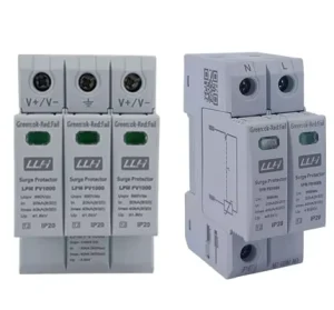 DC1000V Surge Protector Surge Lightning Arrester Counter 2P 40kA SPD