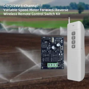 DC12/24V 1 Channel Motor Remote Control Switch for Agricultural Irrigation and Industrial Motor Applications with 2000m Range
