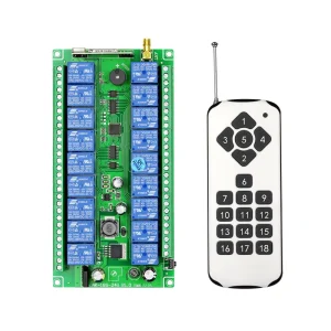 DC12-24V 18 Channel Wireless Digital Remote Control Switch 433Mhz